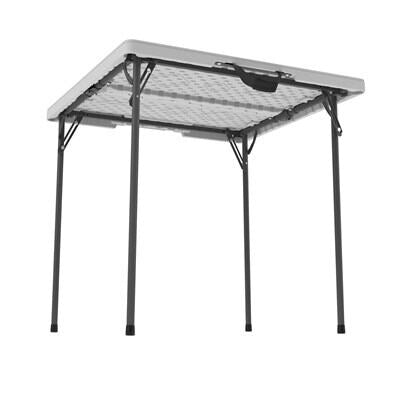 Lifetime 80273 mesa para exterior Negro, Blanco Forma cuadrada