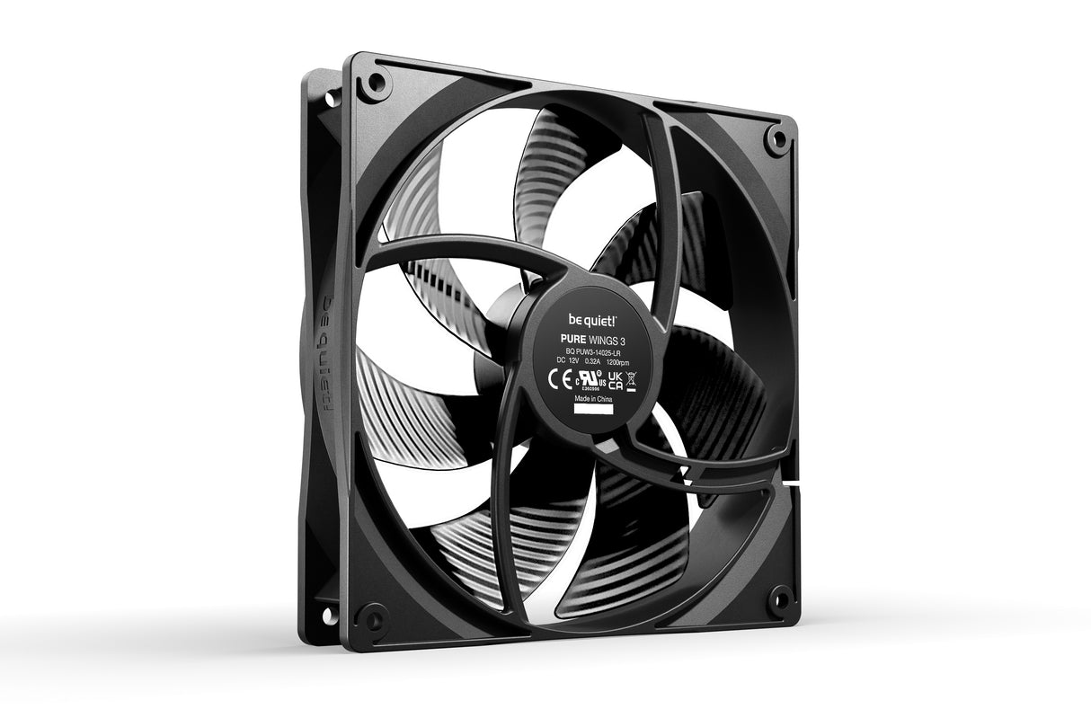 be quiet! Pure Wings 3 140mm Gabinete de la computadora Ventilador 14 cm Negro 1 pieza(s), 1200 RPM