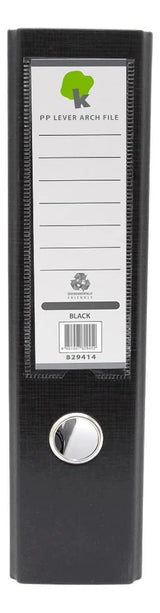 Techmakro KITCARP25NG carpeta Cartón, Cloruro de polivinilo (PVC) Negro Carta, Folder de archivo convencional, Mate, 650