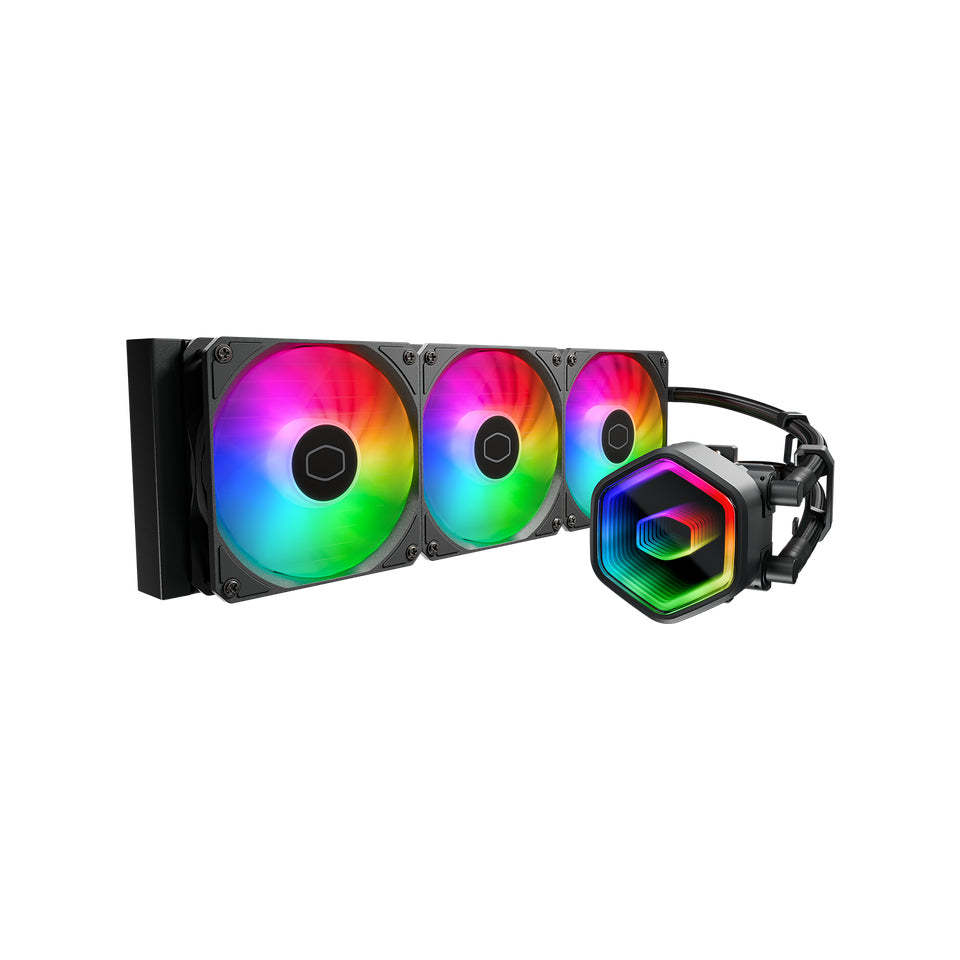 Cooler Master MasterLiquid 360 Core II Procesador Kit de enfriamiento líquido 12 cm Negro 1 pieza(s), 650 RPM, 1750 RPM,