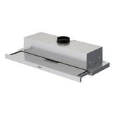 Whirlpool WHT9030S campana Semintegrada (extraíble) Gris
