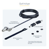 StarTech.com Paquete de 25 Candados Universales Noble/Noble Wedge&amp;reg;/K-Slot con Llave para Portátil - Cables de Se