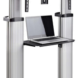 StarTech.com Carrito Soporte Móvil con Ruedas para TV de Pantalla Plana de 60 a 100 Pulgadas o 100kg - Soporte Rodante A