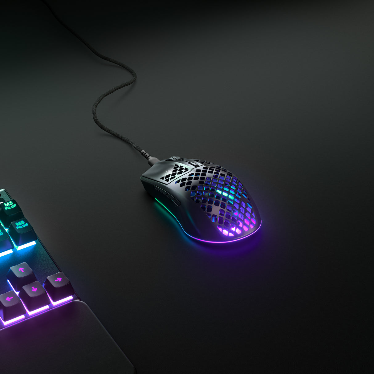 Steelseries Aerox 3 ratón Juego mano derecha USB Tipo C Óptico 8500 DPI