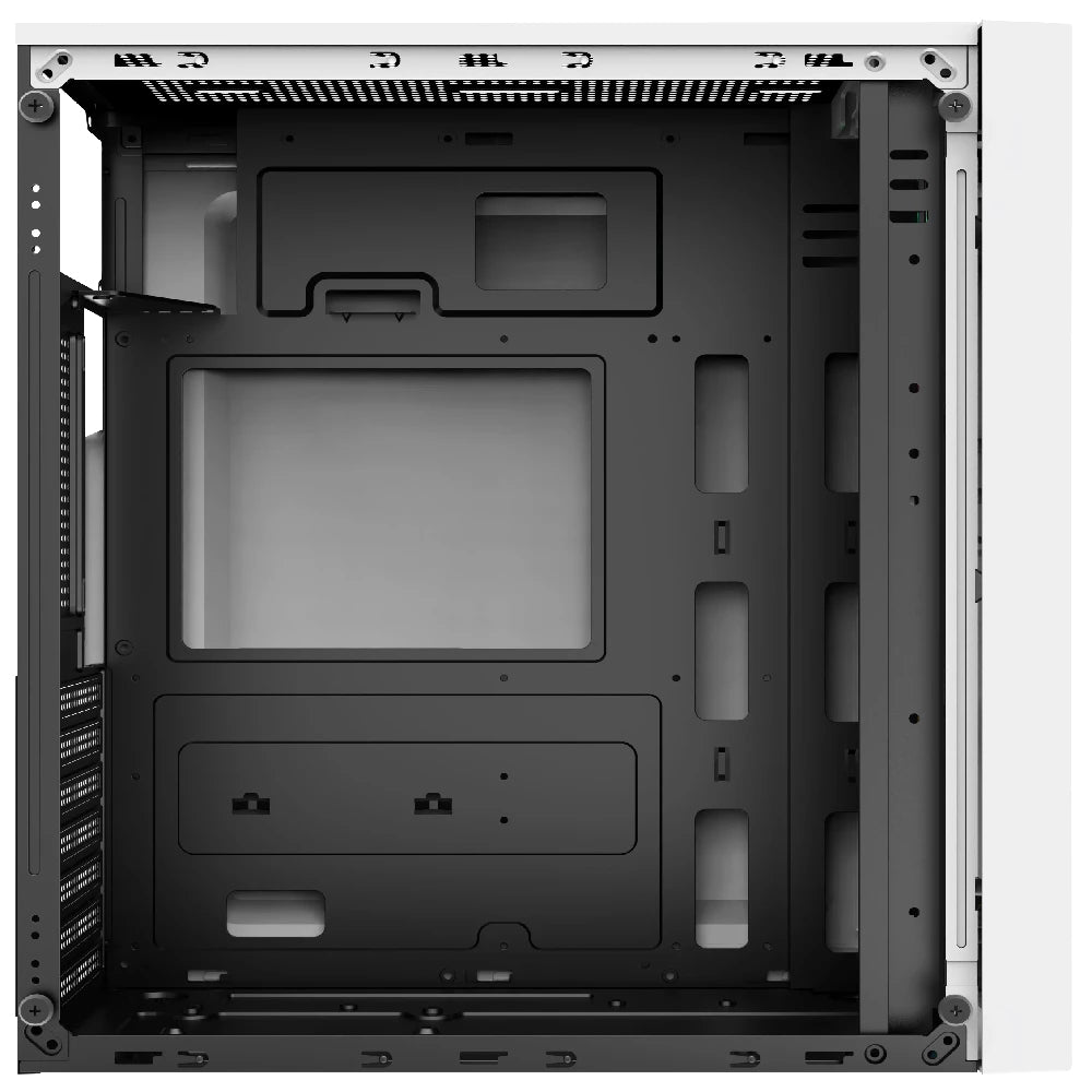 Acteck Viken GM455 Escritorio Negro, Blanco 500 W, ATX, Micro ATX, Mini-ATX