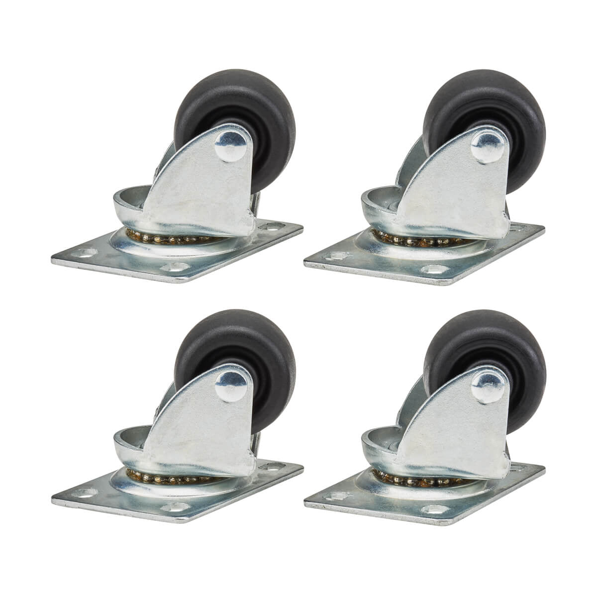 Tripp Lite SRCASTER Juego de ruedecitas SmartRack, paquete de 4 Accesorios para rack Negro 249,5 kg 2,72 kg