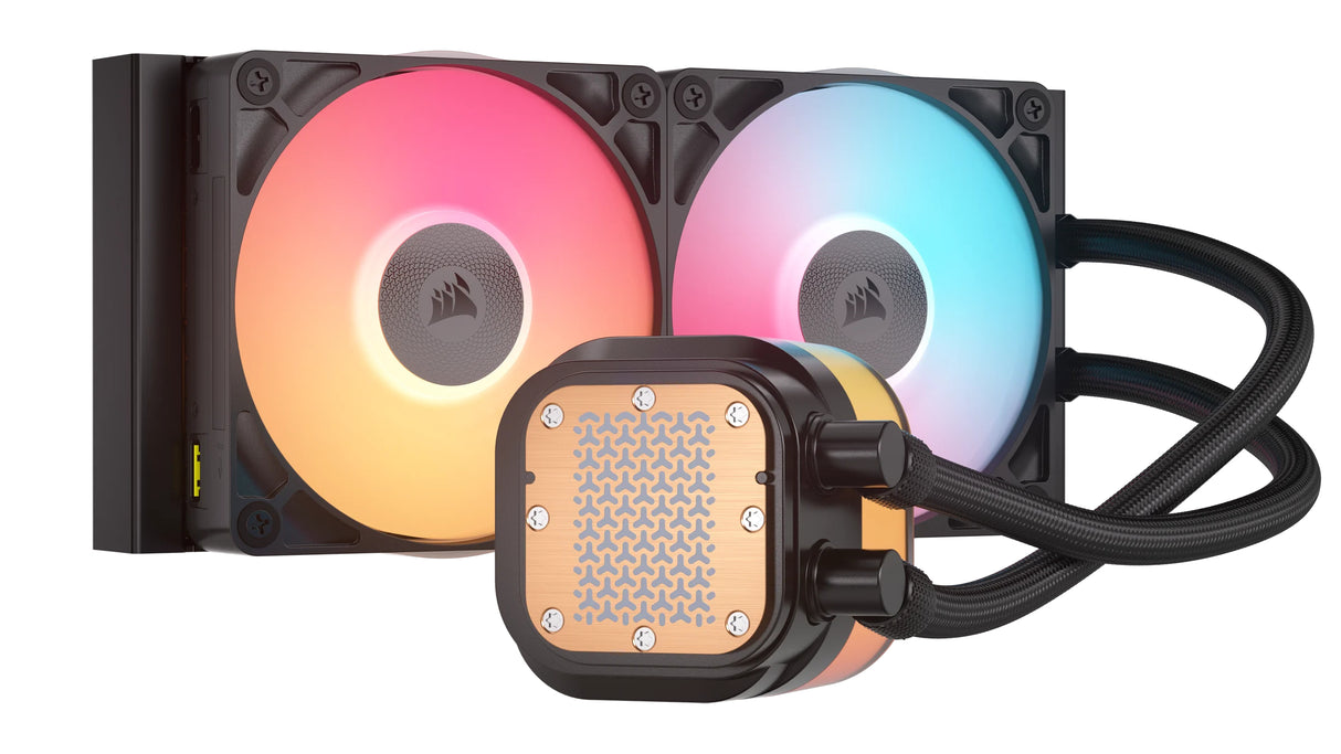 Corsair iCUE LINK TITAN 240 RX LCD Procesador Enfriador de aire 12 cm Negro 1 pieza(s), 300 RPM, 2100 RPM