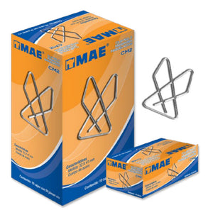 MAE CM2 pinzas sujetapapeles Acero, Color del producto | Pinzas sujetapapeles