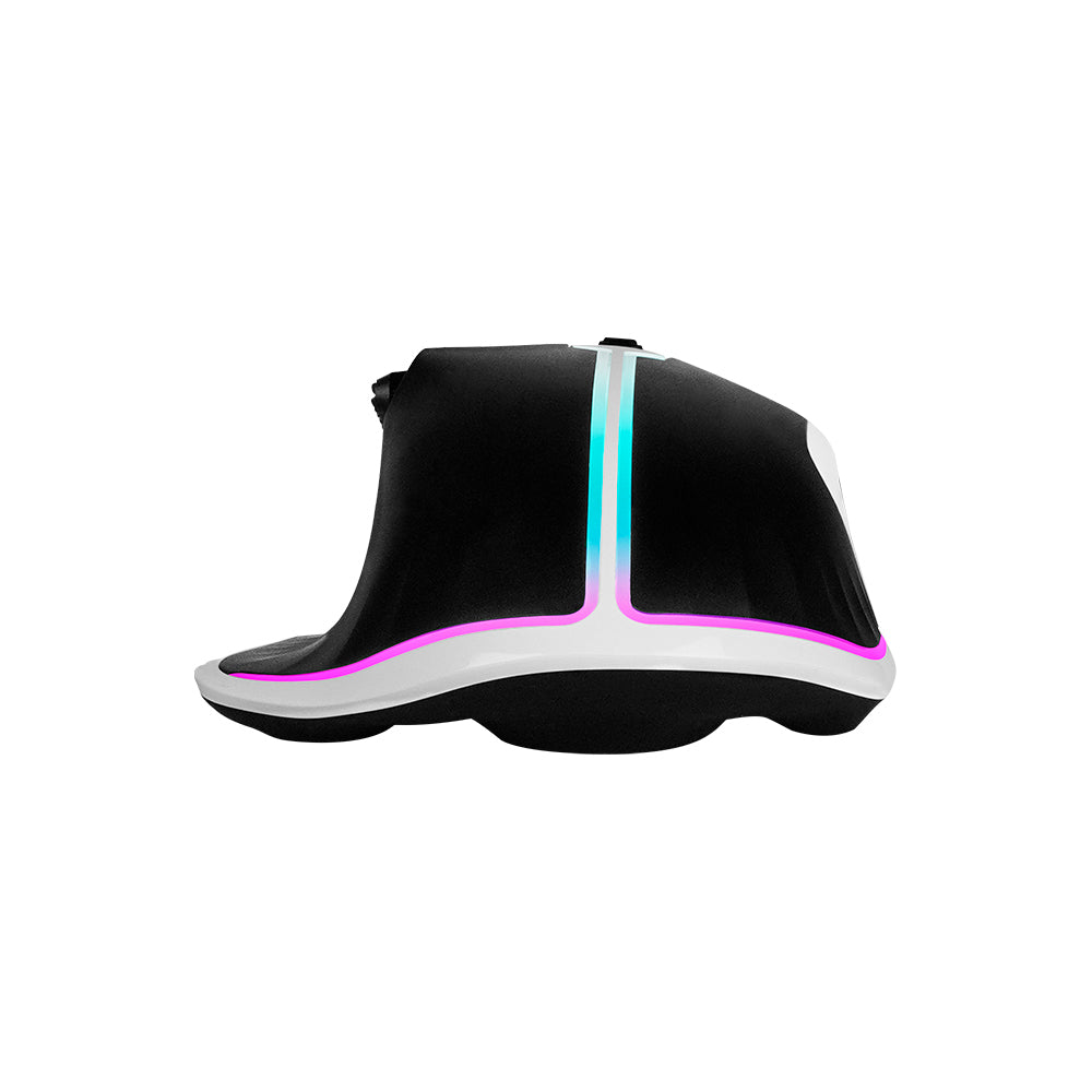Game Factor MOG602-WH ratón Juego Diestro USB tipo A Opto-mecánica 19000 DPI, Blanco