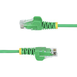 StarTech.com Cable de Red Ethernet CAT6 Delgado sin Enganches Verde de 15m - Cable RJ45 Snagless Slim 28AWG - Alambre de