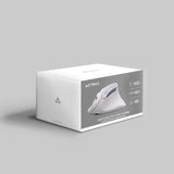 Acteck Virtuos Fitt Pro MI770 ratón Oficina Diestro RF inalámbrico + bluetooth Óptico 2400 DPI, Diseño vertical, Blanco
