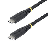 StarTech.com Cable de Carga USB-C de 3m - Cable Cargador USB Tipo C - PD EPR 240W 5A - Durable y Ultra Flexible - Cable 