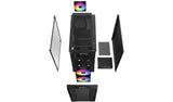 DeepCool CC360 ARGB carcasas ordenador ABS, Acero, Vidrio templado Mini Tower PC Negro