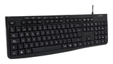 Acteck Inspire Prime TA222 teclado Hogar / Oficina USB QWERTY Español Negro, Tamaño completo (100%), Alámbrico, Interrup