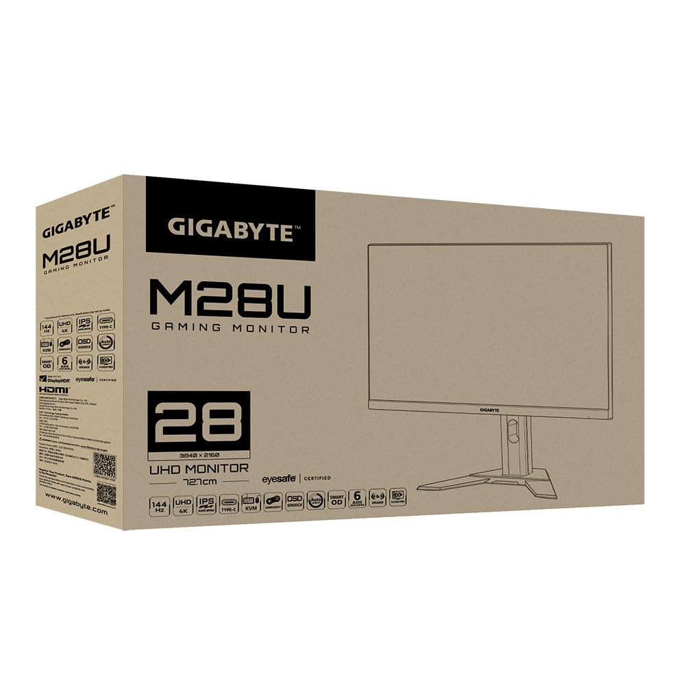 GIGABYTE M28U Monitor 71,1 cm (28") 3840 x 2160 Pixeles 4K Ultra HD Edge LED Negro