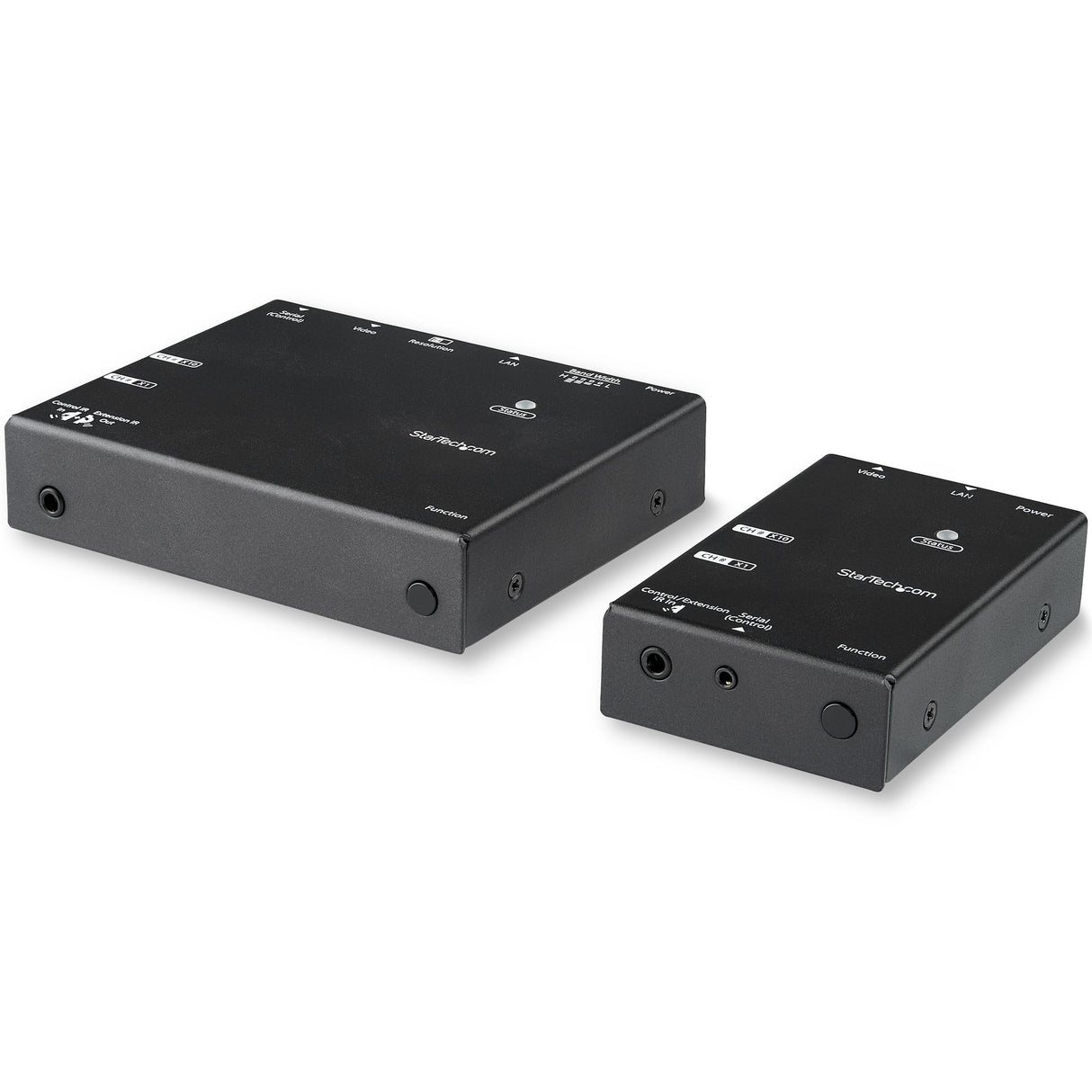 StarTech.com Juego de Extensor HDMI por IP con Compresión Avanzada audio/vídeo extendedores Transmisor y receptor de señales AV 1920 x 100 Pixeles Cat5e, Cat6 15 m