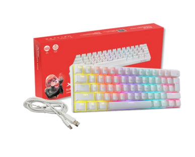 XPG SUMMONER MINI teclado Juego USB Blanco, Alámbrico, Interruptor mecánico, LED RGB