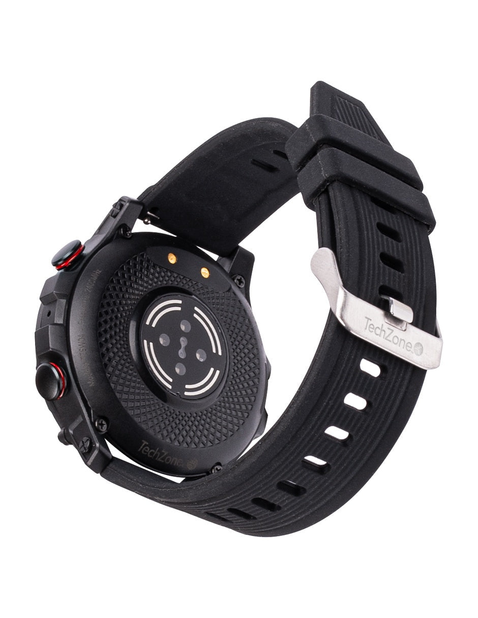 TechZone TZSW04 reloj inteligente y deportivo 3.35 cm (1.32") IPS 50 mm Digital 360 x 360 Pixeles Negro, 0.064 GB