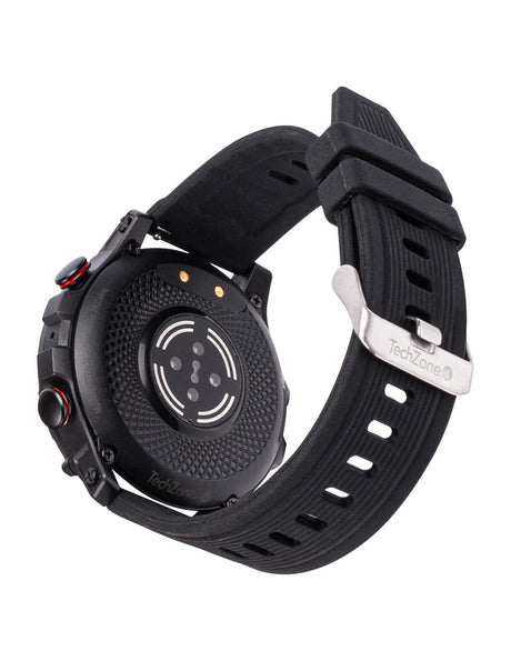 TechZone TZSW04 reloj inteligente y deportivo 3.35 cm (1.32") IPS 50 mm Digital 360 x 360 Pixeles Negro, 0.064 GB