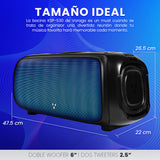 BAFLE VORAGO KSP-530 40W RMS 2x6" + 2x2.5" TWEETER 5400mAh FLAME LIGHT TWS USB / TF / BT / AUX