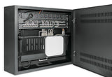 Intellinet Coffret mural 19" extra-plat avec rails 4U horizontaux et 2U verticaux, profondeur 170 mm, idéal AV/multimédia/surveillance, assemblé, noir RAL 7021 Rack 2U/4U Bastidor de pared 60 kg Negro