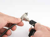 Manhattan Candado para portátil (Nano) con 2 llaves, compatible con ranura Nano, cable de 1,5 m, antirrobo, cable de acero con funda PVC transparente, garantía de por vida Cable Negro, Translúcido Portátil Llave Kensington, Nano