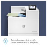 HP Color LaserJet Enterprise LaserJet Enterprise M856dn Color Impresora, Solo Ethernet; A doble cara Impresora Laser WiFi Blanco