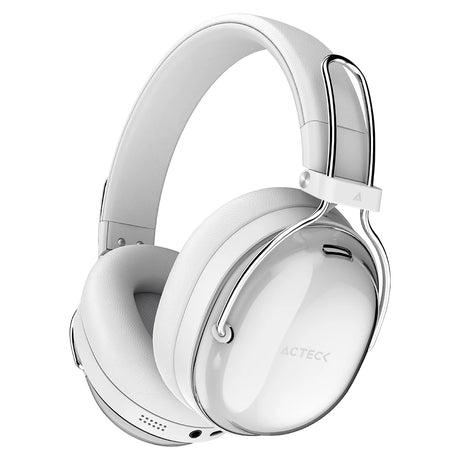 Acteck Luxe Pure HP730 Auriculares Inalámbrico y alámbrico Diadema Llamadas/Música Bluetooth Blanco, 20 - 20000 Hz, 235 
