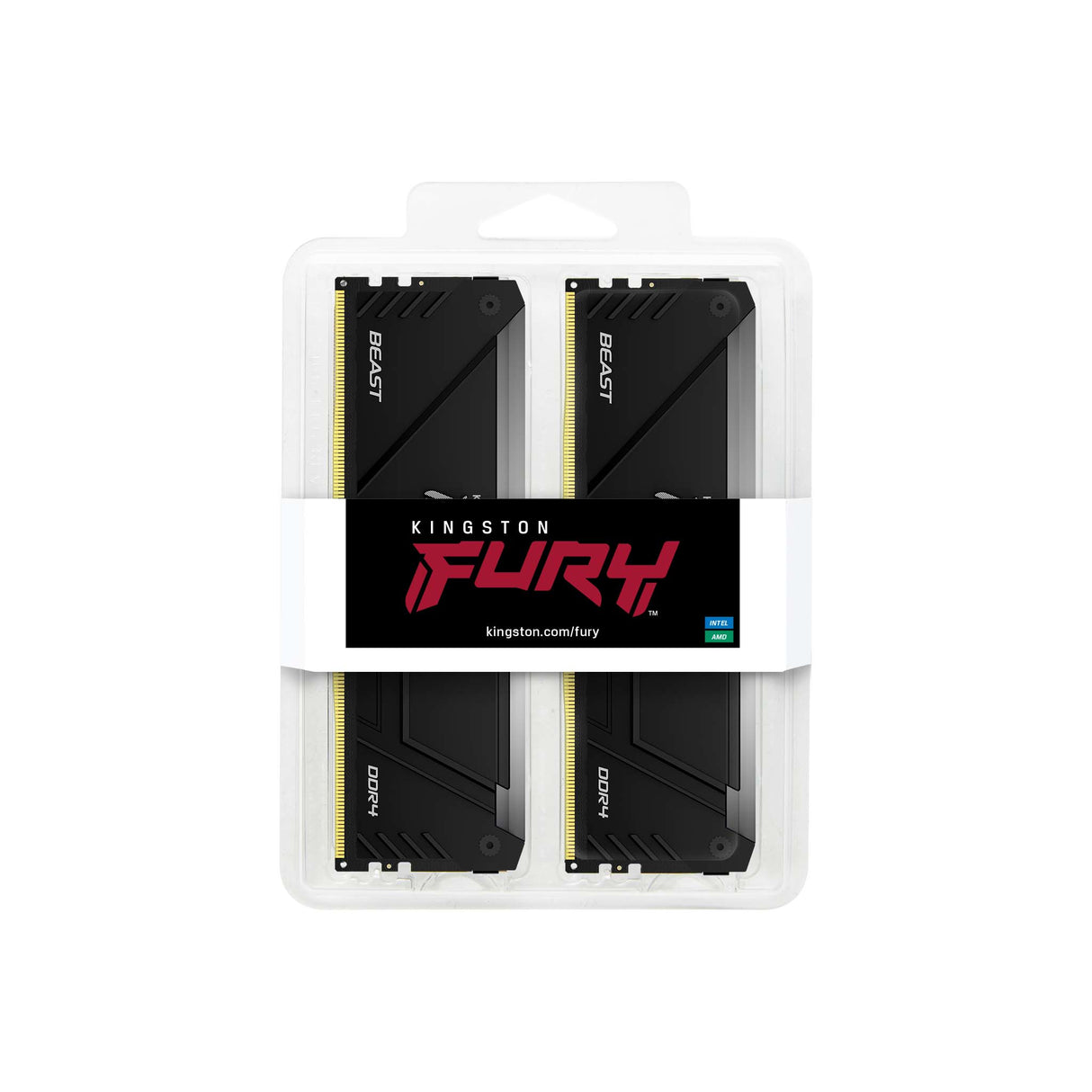 Kingston Technology 16GB 3200MT/s DDR4 CL16 DIMM (Kit de 2) FURY Beast RGB Memoria RAM 16 16 GB 2 x 8 GB DDR4