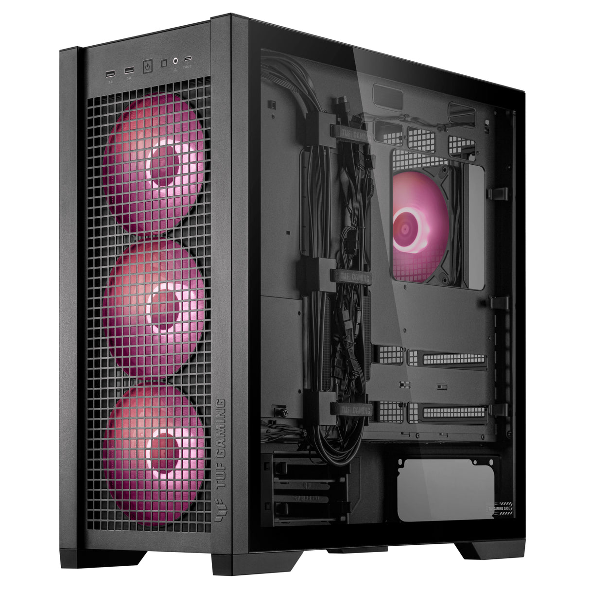 ASUS TUF Gaming GT302 ARGB carcasas ordenador Midi Tower PC Negro EATX, ATX, micro ATX, Mini-ITX