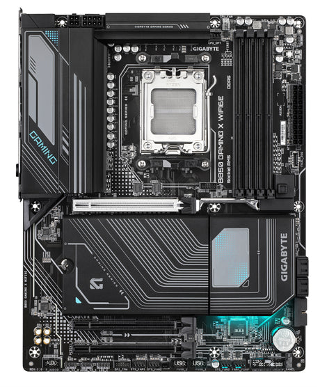 GIGABYTE B850 GAMING X WIFI6E Placa Base - Procesadores AMD Ryzen Serie 9000, VRM digital de 12+2+2 fases, hasta 8200MHz DDR5 (OC), 1xPCIe 5.0 + 2xPCIe 4.0 M.2, LAN 2.5G, WIFI 6E, USB 3.2 Gen 2x2 placas base AMD Zócalo AM5 Zócalo AM5 DDR5-SDRAM