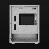 Ocelot Gaming GLASS EW7 gabinete de computadora Blanco, ITX, Micro ATX, Aluminio