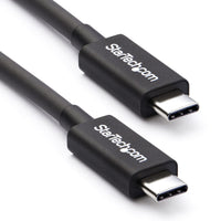 StarTech.com Cable Thunderbolt 3 Pasivo de 2m - 20Gbps - PD 100W - Vídeo 4K - Cable Thunderbolt - Certificado Thunderbolt - Compatible con USB4 / Modo Alt DP - Thunderbolt 4 - USB 3.2 - USB-C Cable Masculino Masculino 2 m 20 Gbit/s