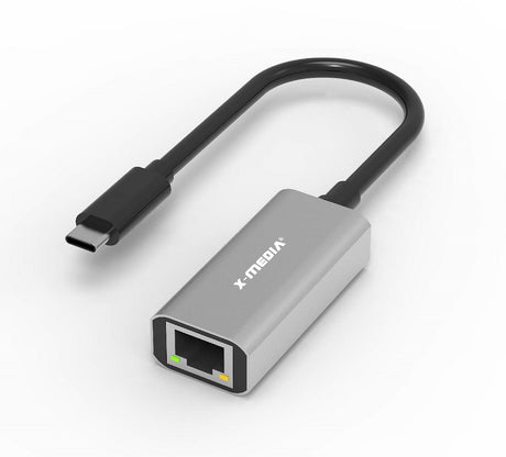 X-Media XM-UE3000C tarjeta de red Ethernet 1000 Mbit/s, Alámbrico, USB, Negro