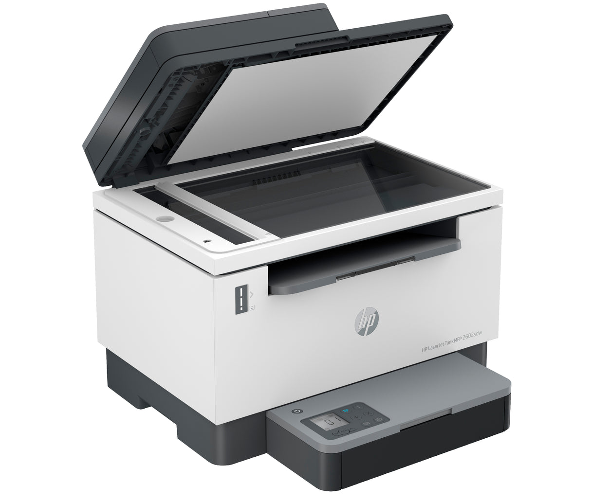 HP LaserJet Tank 2602sdw Conexiones inalámbricas Multifunction Blanco y negro Impresora, Copiadora, escáner; Doble cara