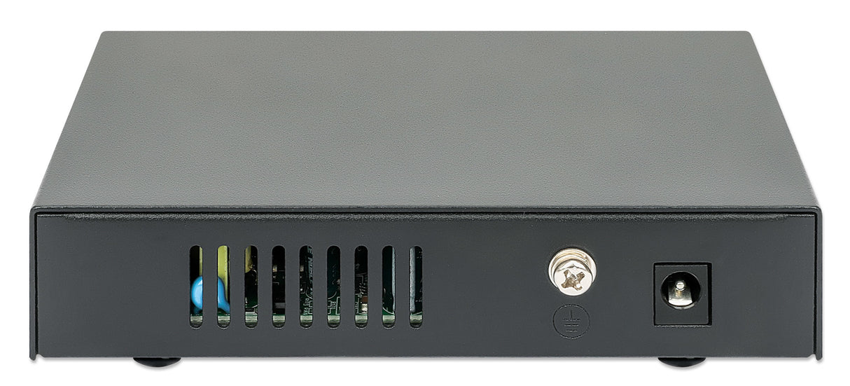 Intellinet Commutateur réseau (switch) Gigabit Ethernet PoE+ 5 ports, 4 ports PoE PSE, compatible IEEE 802.3at/af, budge