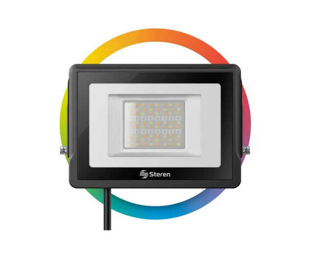 Steren SHOME-1230 Reflector Negro 30 W LED, Azul, Oro, Verde | Reflectores