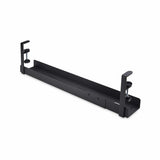 StarTech.com Bandeja Gestionador de Cables Negro - Soporte de Regleta - para Debajo del Escritorio - Ajustable en Longit