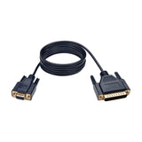 Tripp Lite P456-006 Cable de Módem Nulo Serial RS232 (DB9 a DB25 H/M), 1.83 m [6 pies] Cables seriales Negro 1,83 m 1,27