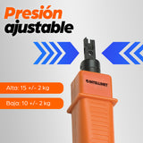 Intellinet Herramienta de Impacto para Terminal Block crimpadoras 177,8 mm 122 g 1 pieza(s) Naranja