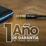 Vorago CAB-115 cable de audio 1 m 3,5mm Negro