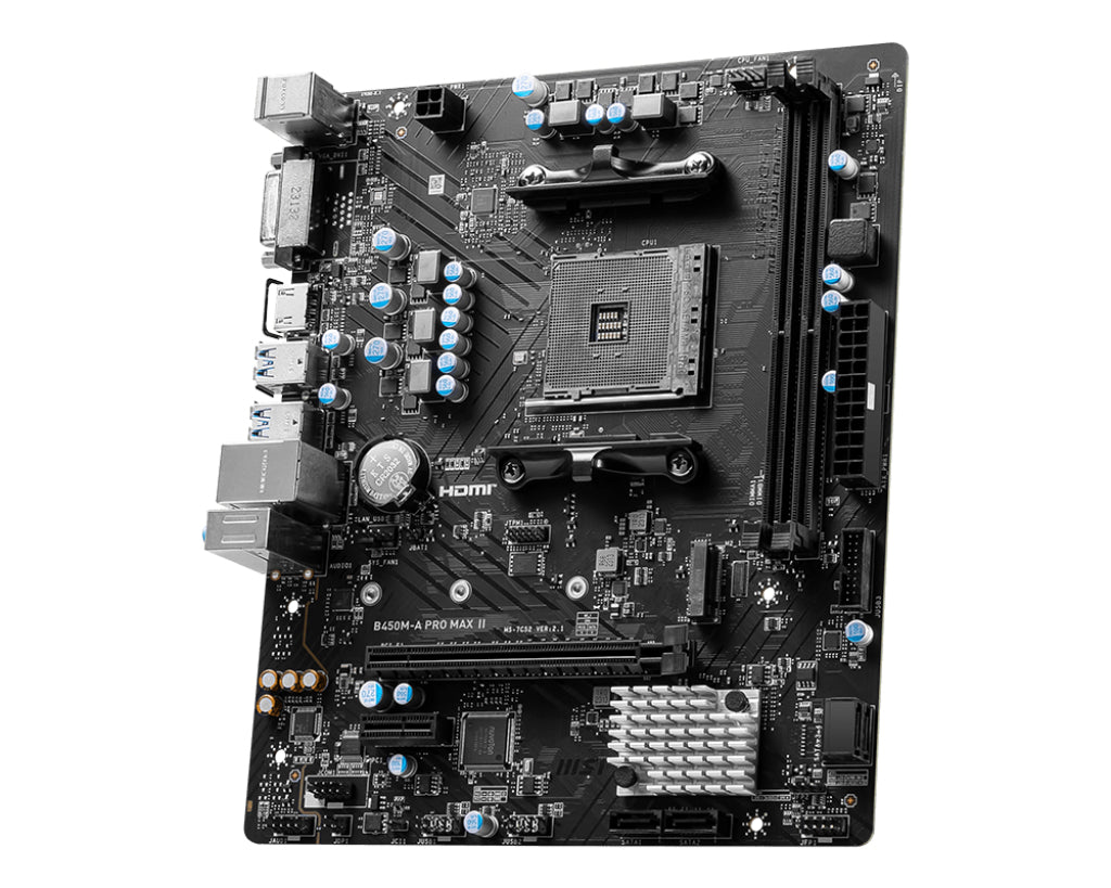 MSI B450M-A PRO MAX II placas base AMD Zócalo AM4 AMD Ryzen™ 5 1