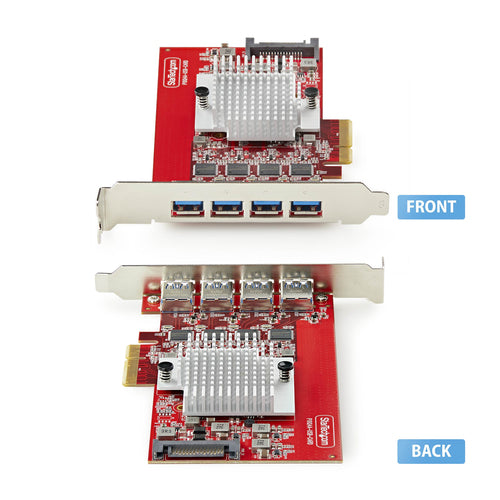 StarTech.com P10Q4A-USB-CARD Tarjetas y adaptadores de interfaz PCIe USB 3.2 Gen 2 (3.1 Gen 2) Si