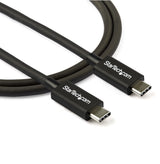 StarTech.com Cable Thunderbolt 3 Pasivo de 80cm - 40Gbps - PD 100W - Vídeo 4K/5K - Cable Thunderbolt - Certificado Thunderbolt - Compatible con USB4 / Modo Alt DP - Thunderbolt 4 - USB 3.2 - USB-C Cable Masculino Masculino 0,8 m 40 Gbit/s