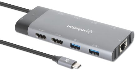 Manhattan 130714 Laptop Alámbrico USB 3.2 Gen 2 (3.1 Gen 2) Type-C 3 2