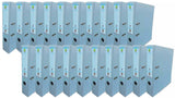 Techmakro KITCARP20AZP carpeta de cartón Carta Azul, Anillo D, Almacenamiento, Cloruro de polivinilo (PVC)
