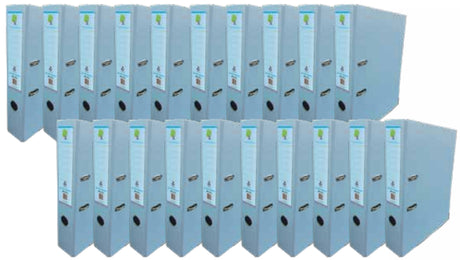 Techmakro KITCARP20AZP carpeta de cartón Carta Azul, Anillo D, Almacenamiento, Cloruro de polivinilo (PVC)