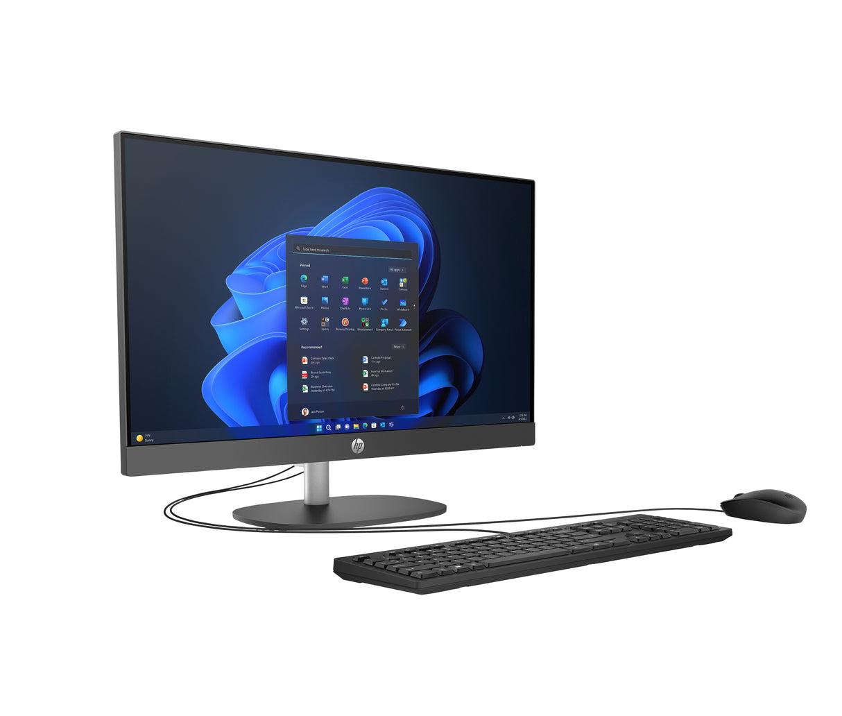 HP Pro 245 G10 AMD Ryzen™ 7 7730U 60.5 cm (23.8") 1920 x 1080 Pixeles PC todo en uno 16 GB DDR4-SDRAM 512 GB SSD Windows 11 Pro Wi-Fi 6 (802.11ax)
