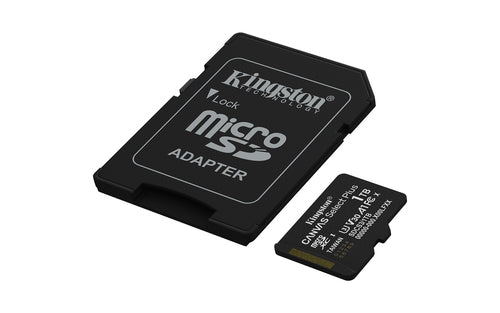 Kingston Technology 1TB microSDXC Canvas Select Plus Gen3 150MB/s A1 (Incluye adaptador de SD) Memorias flash 1 TB Micro