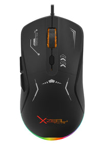 Mouse Gamer Xzeal XST-401 RGB 7,200 Dpi 6 Botones Conexion USB 1.5m Negro